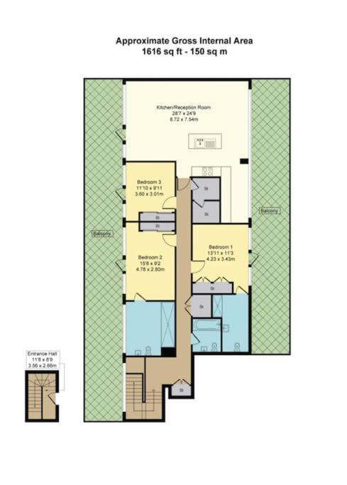 Large 3 Bed 3 Bathrooms Penthouse With Terrace And City Views In Londra Exterior foto
